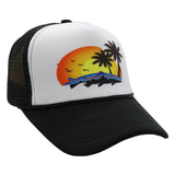 Bass Pro Shops Hat Summer Outdoor Surfing Baseball Cap Printed Fishing Net Cap