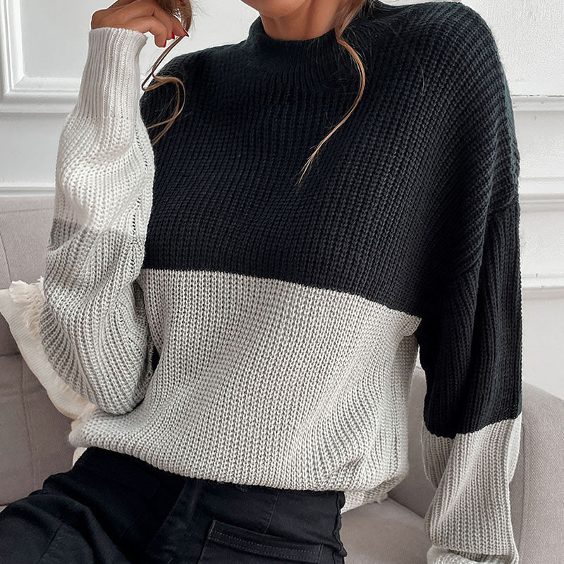 Women Knitted Sweater Autumn Winter Assorted Colors Long Sleeve Turtleneck Sweater for Women