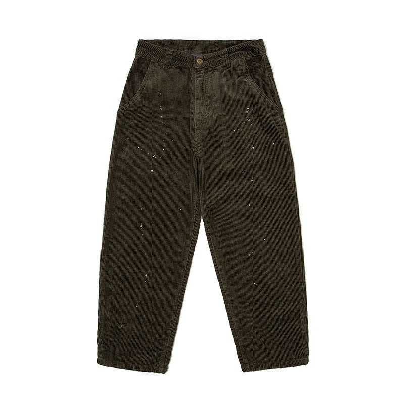 Women Sweatpants Autumn Splash Ink Wide-Leg Casual Pants Retro Loose Corduroy Trousers