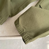 Women Sweatpants Overalls Loose Straight Wide-Leg Casual Retro Ankle-Tied Pants