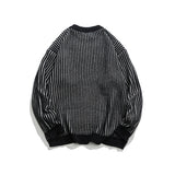 Unisex Sweater Winter Vintage Stripe Knitwear