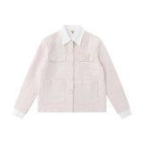 Women Jacket Loose Autumn and Winter Butterfly Lapel Button Cardigan Top