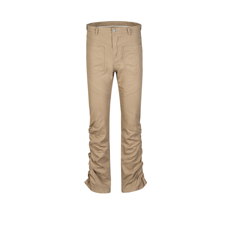 MIJKO Men's Vintage Pants MIJKO Men's Women's Pleated Trousers Casual Pants