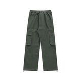 Men Jeans Straight Wide Leg Cargo Pants Jeans