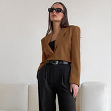 Women Trench Coat Short Autumn and Winter Blazer