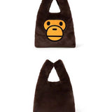 Baby milo children crossbody bag male and female little monkey plush handbag cute
