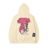 Men Hoodie Hip Hop Cartoon Bear Hooded Sweater