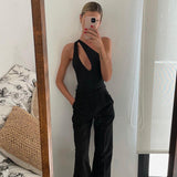 Women Jumpsuit Summer Sexy Hollow Slim Jumpsuit