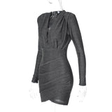 Women Dresses Autumn Sexy V-neck Long-Sleeve Dress