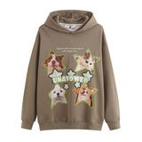 Men Hoodie Puppy Printed Couple Hooded Sweater