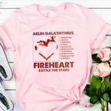 Aelin Galathynius T Shirt Fireheart Terrasen Tshirt Throne