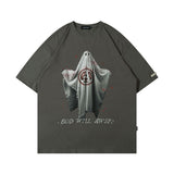 Men T Shirt Hip Hop Rap Portrait Printing Short Sleeve T-shirt