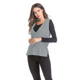 Women Knitted Sweater V-neck Knitted Keep Warm Outerwear Vest