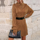 Women Knitted Sweater Fall/Winter Sweater Dress