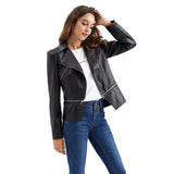 Red Leather Jacket Detachable Spring and Autumn Coat Women's Casual Jacket