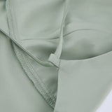 Women Dress Sexy Green Satin V-neck Strap Dress