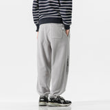 Men Pants Retro Drawstring Pocket Zipper Casual Polar Fleece Sweatpants