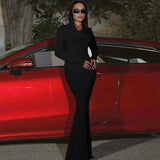 Women Dresses Fall Slim Fit Hooded Long Sleeve Dress