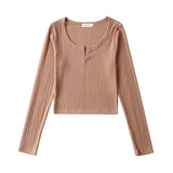 Women Sweater Knitwear Short Slim Fit Small V-neck Long-Sleeve Knitwear