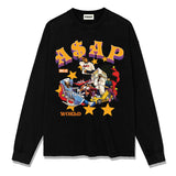 Asap Rocky Hoodie asap rocky hip hop long sleeve t-shirt men and women pure cotton