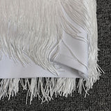 Women Evening Dress Sexy Tassel V-neck Strap Backless Bandage Evening Dress