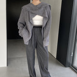 Women Cardigan Sweater Sweater Cardigan Coat Long Sleeve Loose Sweater 8t7351