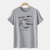 Whale of a Time Print Top Tee Summer Soft Unisex Vegan