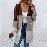 Women Knitted Sweater Autumn and Winter Long Sleeve Sweater Cardigan