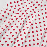 Women Dress Sexy off-Shoulder Heart Printing Dress