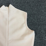 Women's Evening Dress Vest Dress Sleeveless Sheath Half Turtleneck Slim Fit Bandage One-Piece Dress Dress