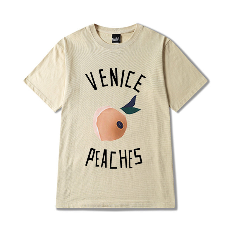 Kpop Fruit Letter Print T Shirt Tops Women Summer