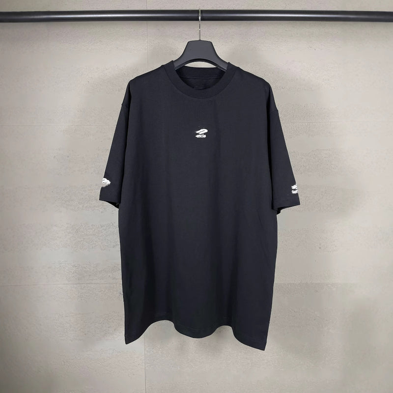 Men T-shirts Paris Ski Chest Left and Right Cuffs Embroidered Short Sleeves