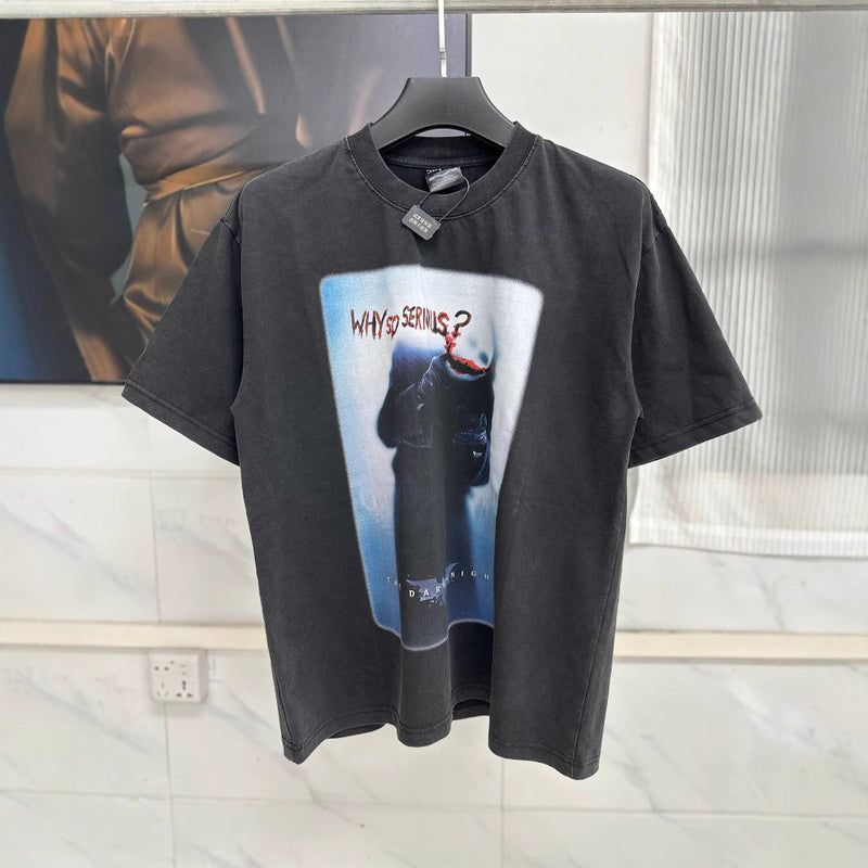 Men T-shirts Saint Michael MX6 printed retro washed old short-sleeved T-shirt