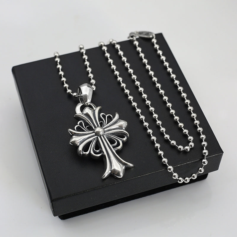 Chrome Hearts Necklace Classic Cross Flower Design Men's and Women's Necklaces