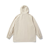 Unisex Jacket Retro Hooded Coat Top Leisure Loose Jacket