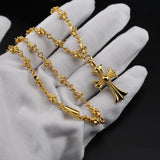 Chrome Hearts Necklace Gold Retractable Cross Premium Cold Wind Versatile for Men and Women