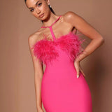Women Dresses Summer Bandage Dress Banquet Party (Ont0408)