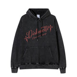 Men Hoodie Vintage Distressed Sweater Oversize Coat