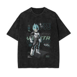 Printed washed old short-sleeved t-shirt