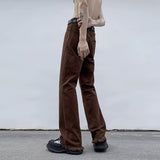 Men Jeans Autumn Skinny Jeans Straight Loose-Fitting Wide-Leg Trousers