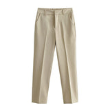 Women Sweatpants Spring and Autumn Workwear Straight Harem Pants Casual Pants