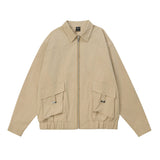 Men Jacket Coat Spring and Autumn Workwear Men's Ins Loose Flight Jacket