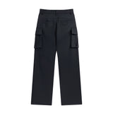 Men Sweatpants Multi-Pocket Cargo Pants Men Loose Straight Trousers