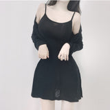 Women Dresses Slip Dress Cardigan Coat Sun Protection Shirt Skirt Suit
