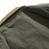 Unisex Winter Cotton Coat Lapel Shirt Cotton Coat Retro Warm Workwear Cotton Coat