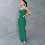 Women Dresses Fall Sexy Backless Spaghetti Straps Dress