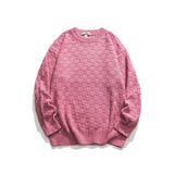 Unisex Sweater Winter Checkered Solid Color Sweater