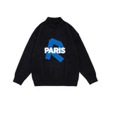 Unisex Hoodie Autumn Back Affixed Cloth Embroidered Sweater