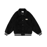 Unisex Jacket Autumn Woolen Embroidery Mark Jacket