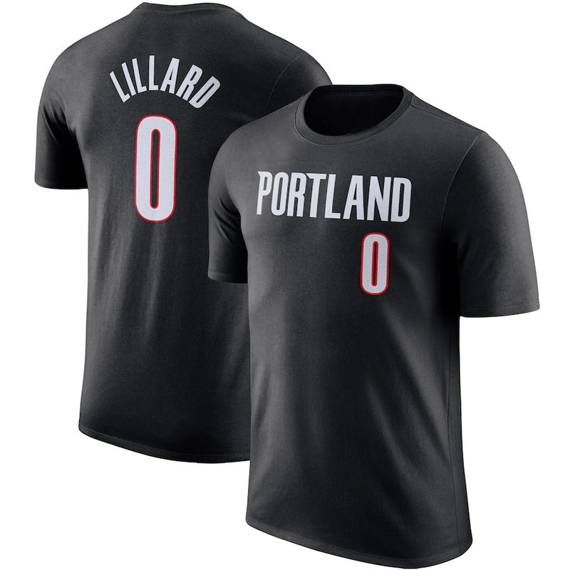 NBA T-Shirts NBA Basketball Suit T-Shirt Open Lillard Jersey Short Sleeve Sports